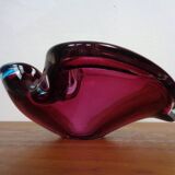 Large Sommerso Murano Glass Ashtray by Flavio Poli, Italy, 1960s