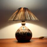 Ceramic lamp and its recycled cotton lampshade