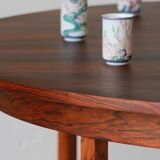 Table à manger ronde en palissandre - Années 60