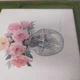 Lithograph flowers by rosalind oesterle