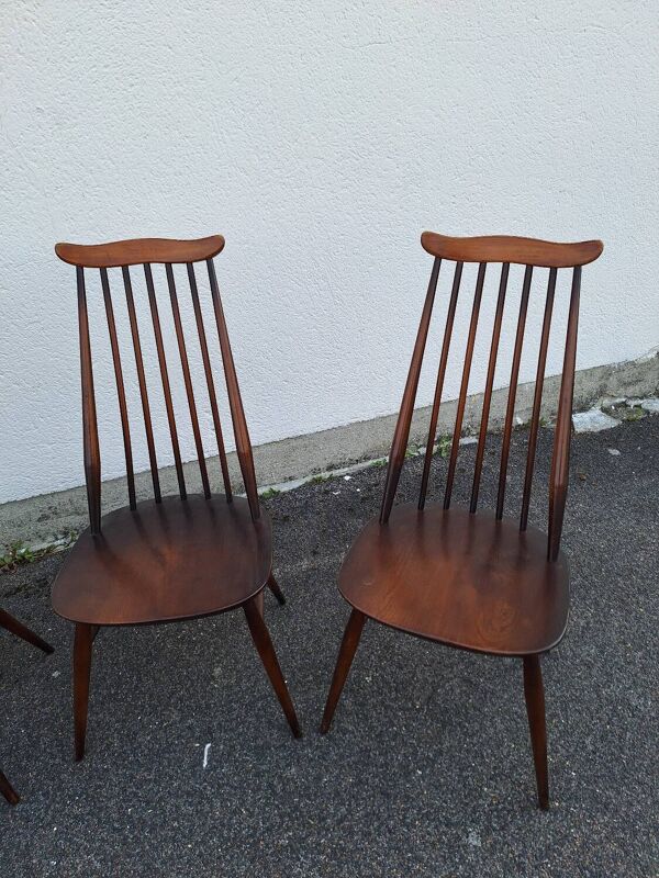 Lot de 4  chaises Ercol Windsor