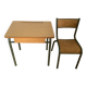 Bureau d’écolier et sa chaise années 50