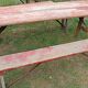 Set of tables & 2 brewery benches