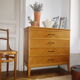 Chest of drawers vintage oak year 1960