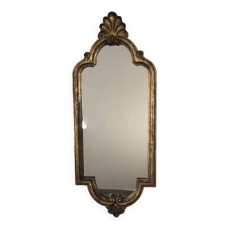 18th century style mirror in gilded wood