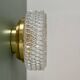 Vintage moulded glass wall or ceiling light globe (PLAF40)