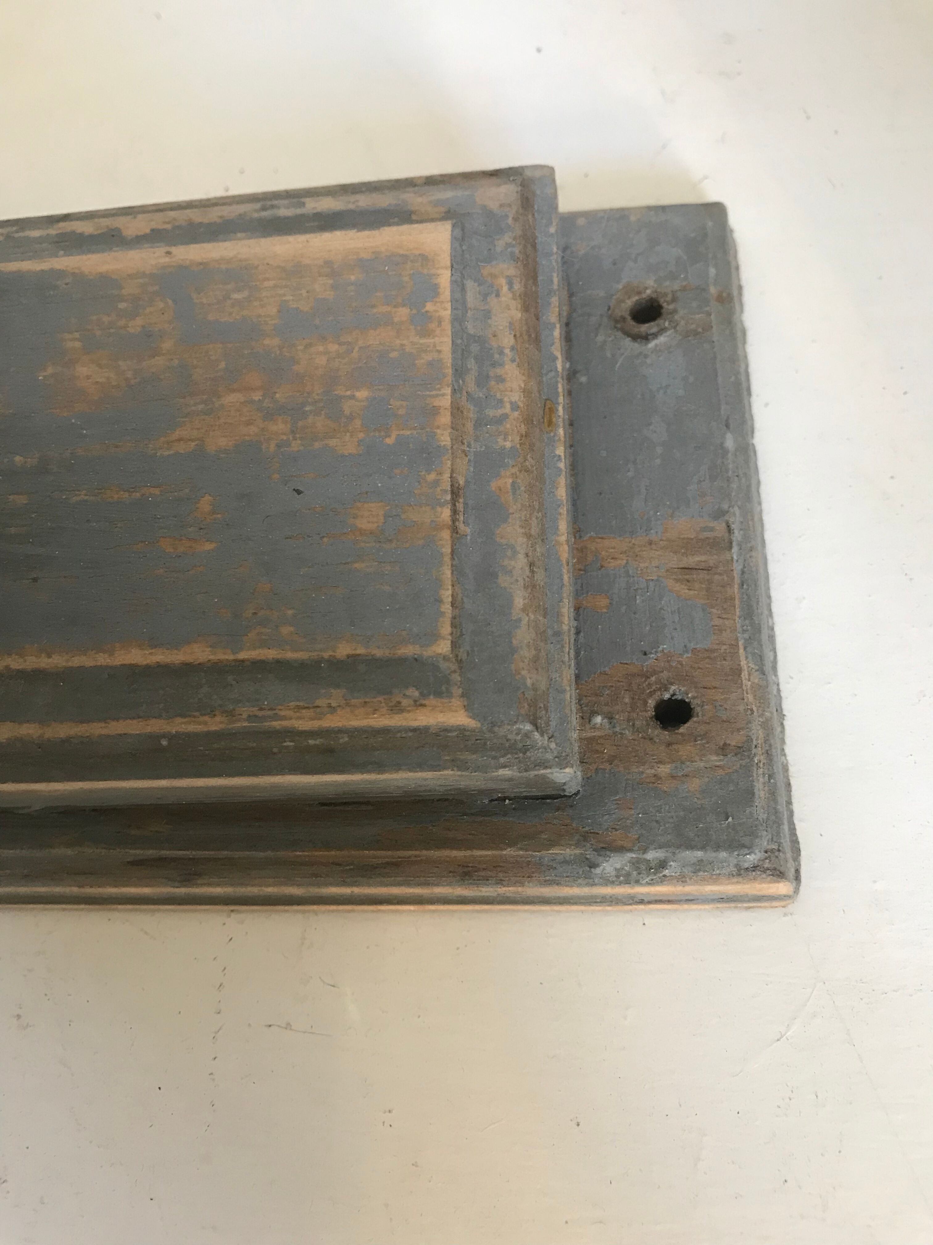 Patinated wooden coot rack