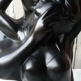 Black ceramic love couple lamp