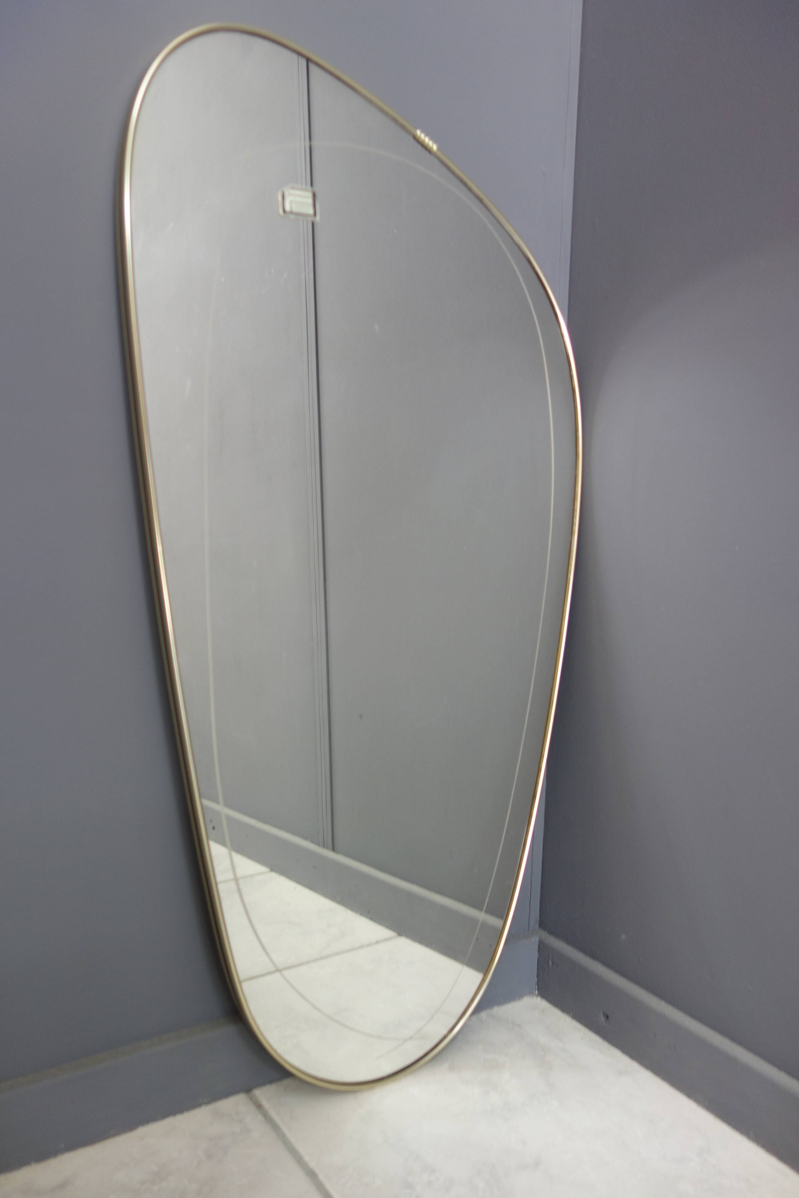 Freeform mirror spaceage 1950s  - 74x39cm