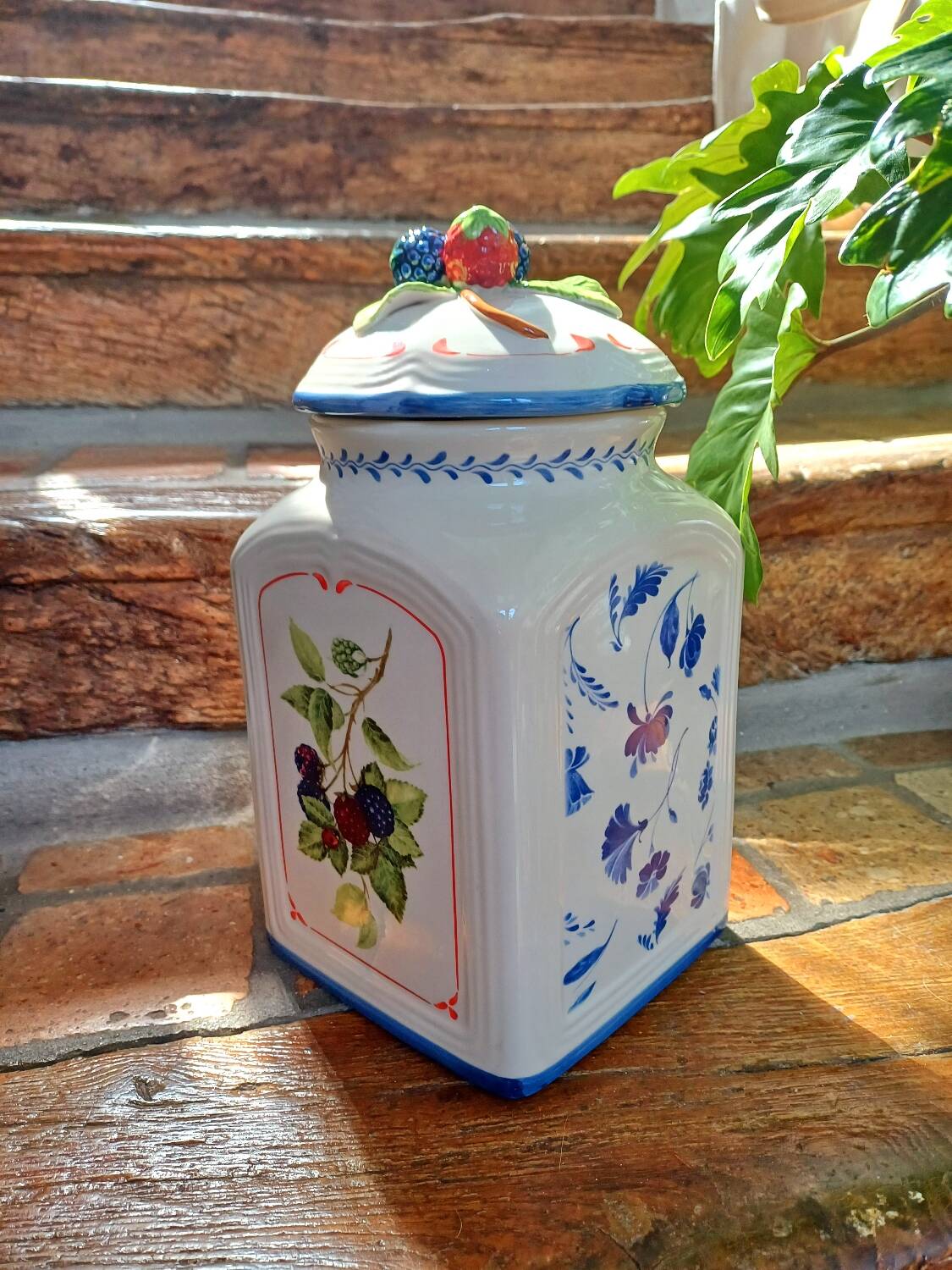 Grand pot à biscuits en céramique Villeroy & Boch – Collection Cottage Charm