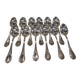 12 silver-plated coffee spoons by Christofle Marly, 13.6 cm