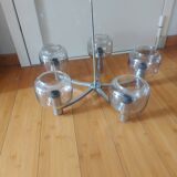 Pendant lamp, the vintage ustre 70's delmas