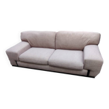 Beige 3-seater sofa, fully renovated.