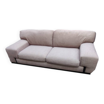 Beige 3-seater sofa, fully renovated.