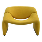 Fauteuil Jaune F598 Groovy de Pierre Paulin pour Artifort, 1970