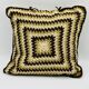Vintage 70s crochet cushion