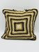 Vintage 70s crochet cushion