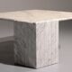 Italian teardrop shaped marble coffee table, 1980s