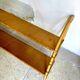 Wall shelf in wood and rattan, 1960s