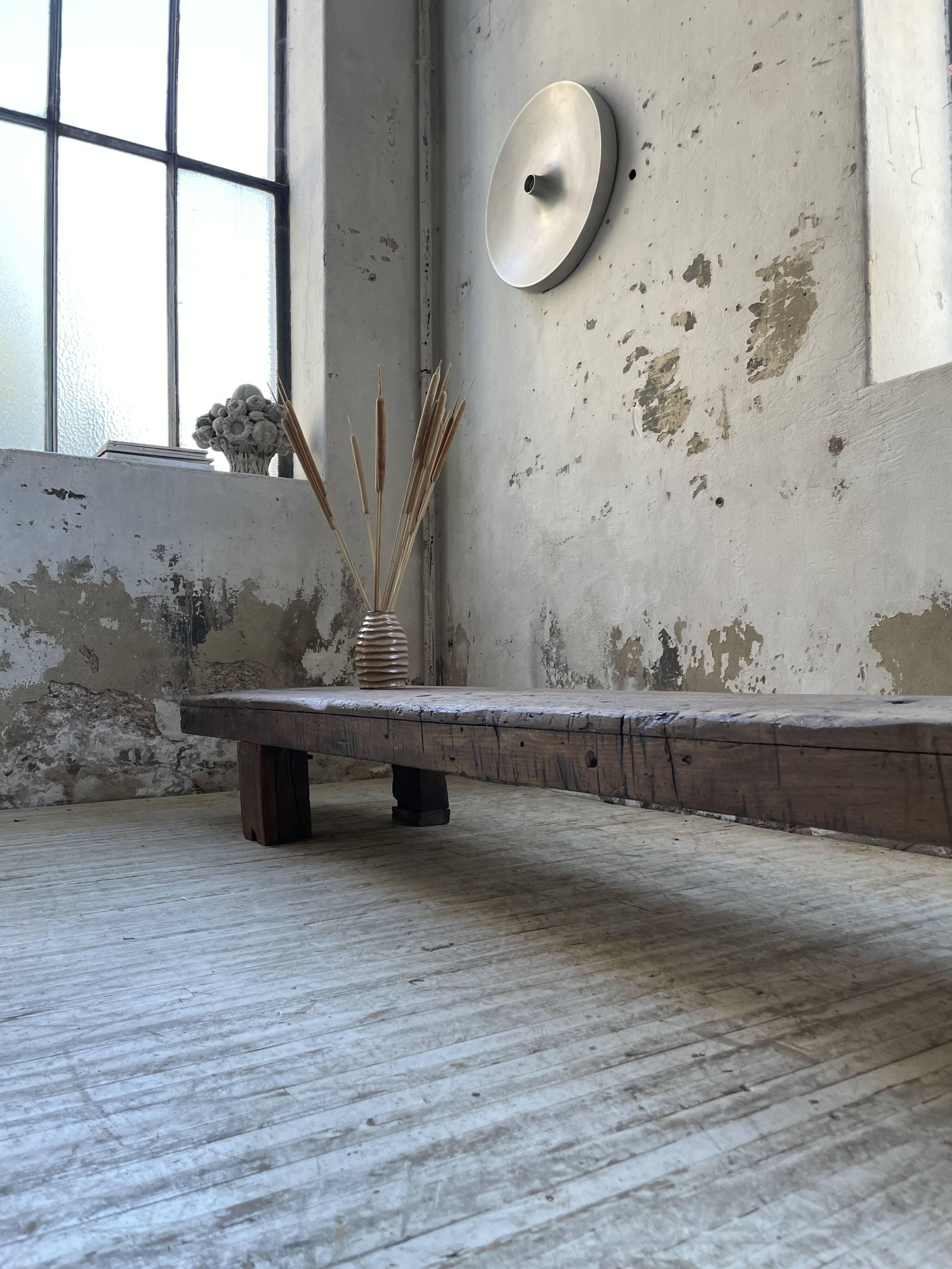 Workbench bench coffee table solid oak XXL