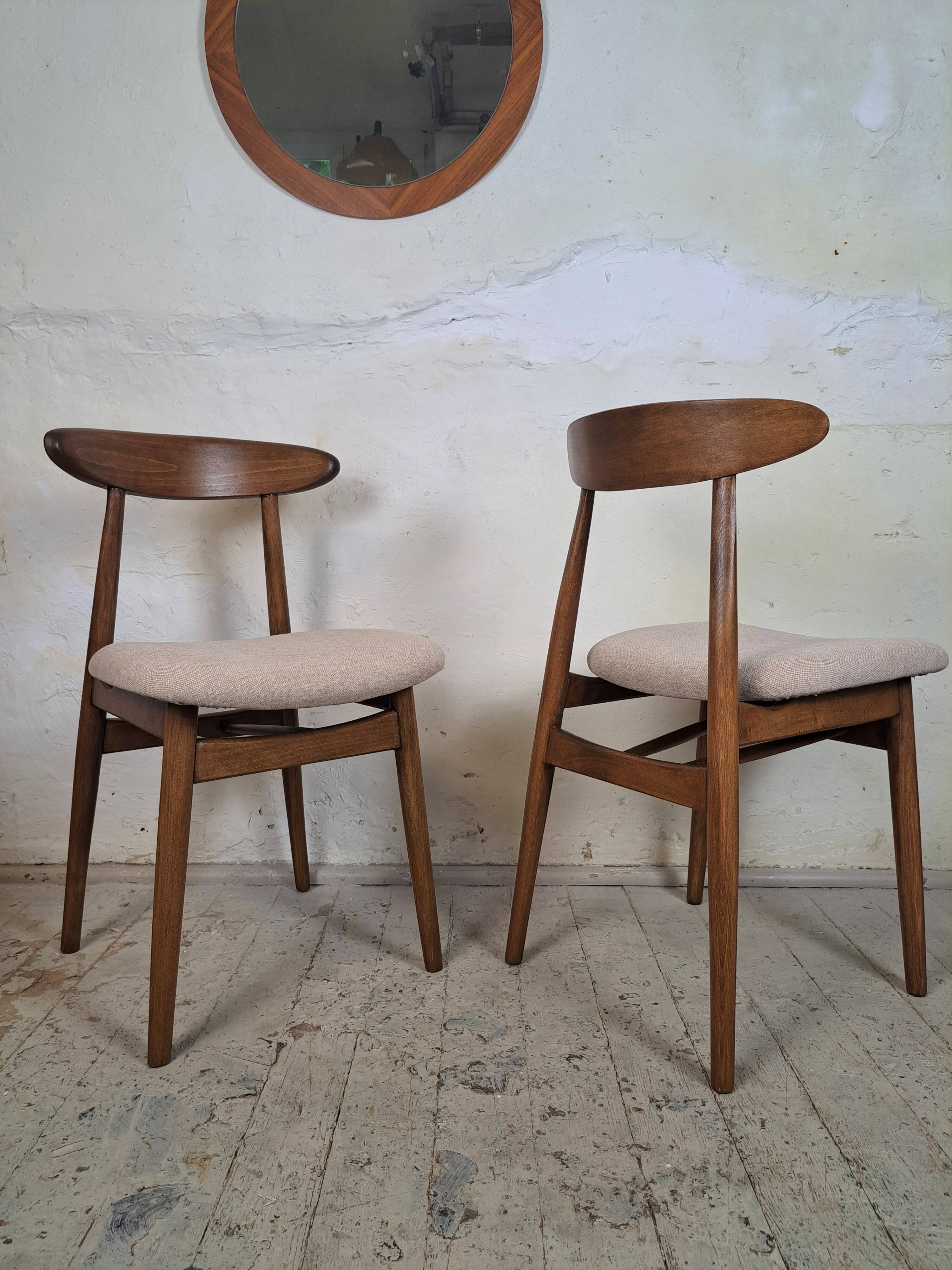 Chaises rénovées de l'époque communiste, années 1960, Pologne