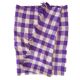 Vintage Haik purple check blanket from Morocco - 166 x 203 cm
