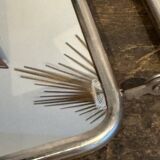 Vintage Triptych Barber Mirror