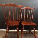 Pair of spindle-back Windsor chairs