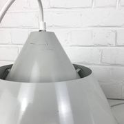 Pair of Zone Pendant Lights in gray, Jo Hammerborg for Fog & Mørup, 1960s