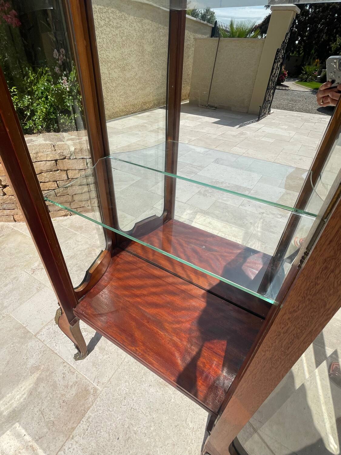 Vitrine en Marqueterie Style Louis XV