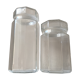 Lot of octagonal end glass jars