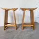 Scandinavian pine stools with Japanese inspiration.