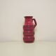 vintage red West Germany can vase Scheurich