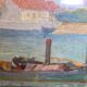 Tableau ancien, Marine, années 40