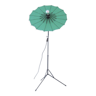 Lampadaire parapluie vert années 70