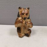 Beautiful ceramic bear by Arne Ingdam. Denmark, 1960s-70s.