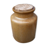 Vintage pot in sandstone old mustard pot