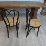 Pair of chairs bentwood black