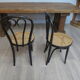 Pair of chairs bentwood black