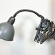 Grey Industrial Scissor Wall Lamp from Elektroinstala, 1960s