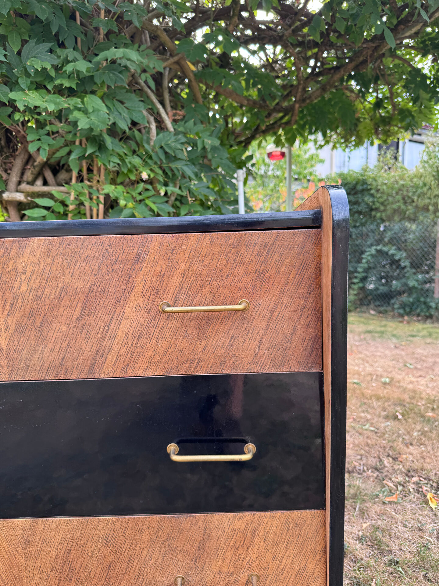 Scandinavian style wooden chest of drawers