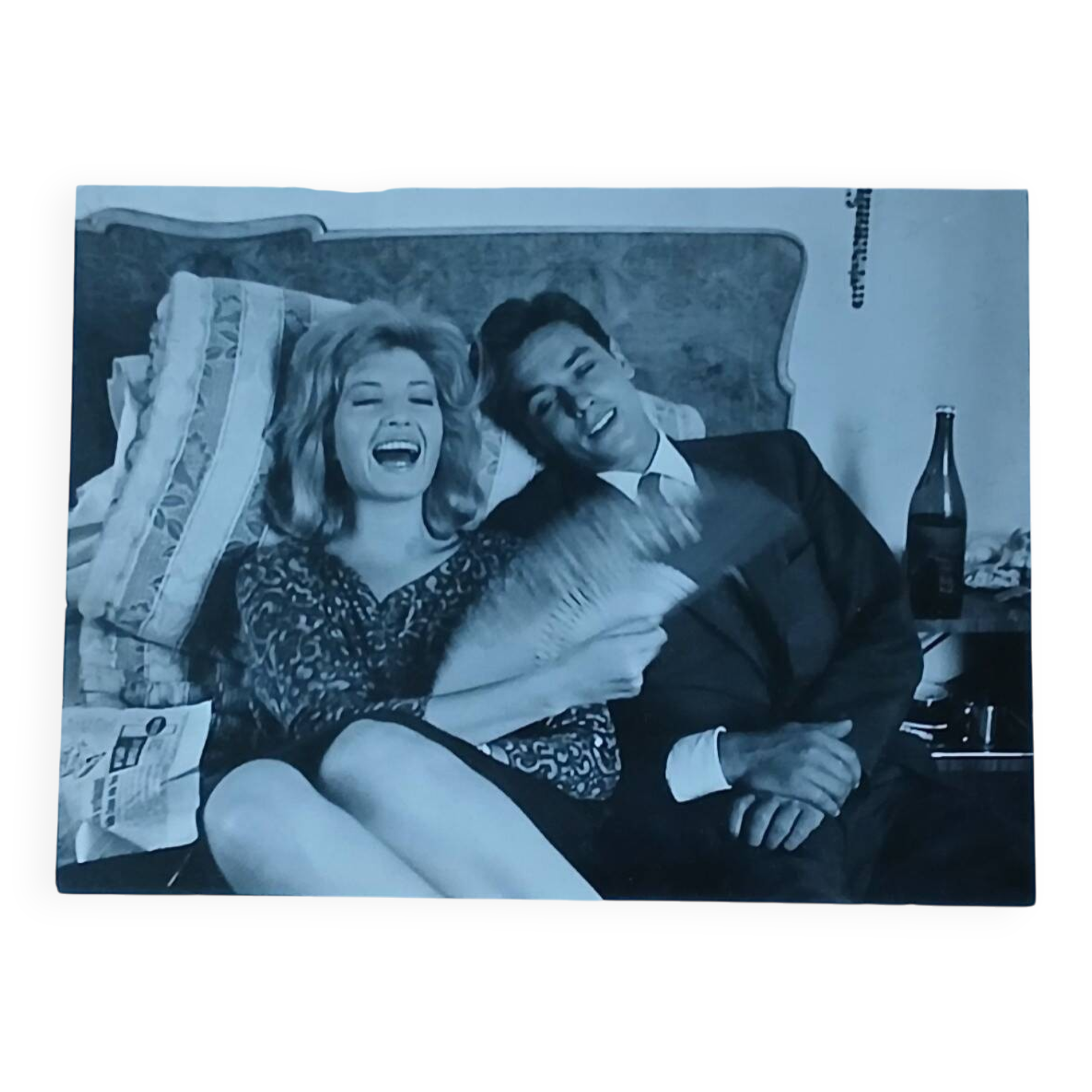 Alain Delon and Monica Vitti by Sergio Strizzi