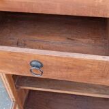 Antique teak cabinet with two drawers and four doors