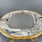 Plateau de service en métal argenté, XXe siècle