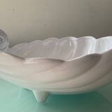 Large vintage shell empty pocket in enameled ceramic