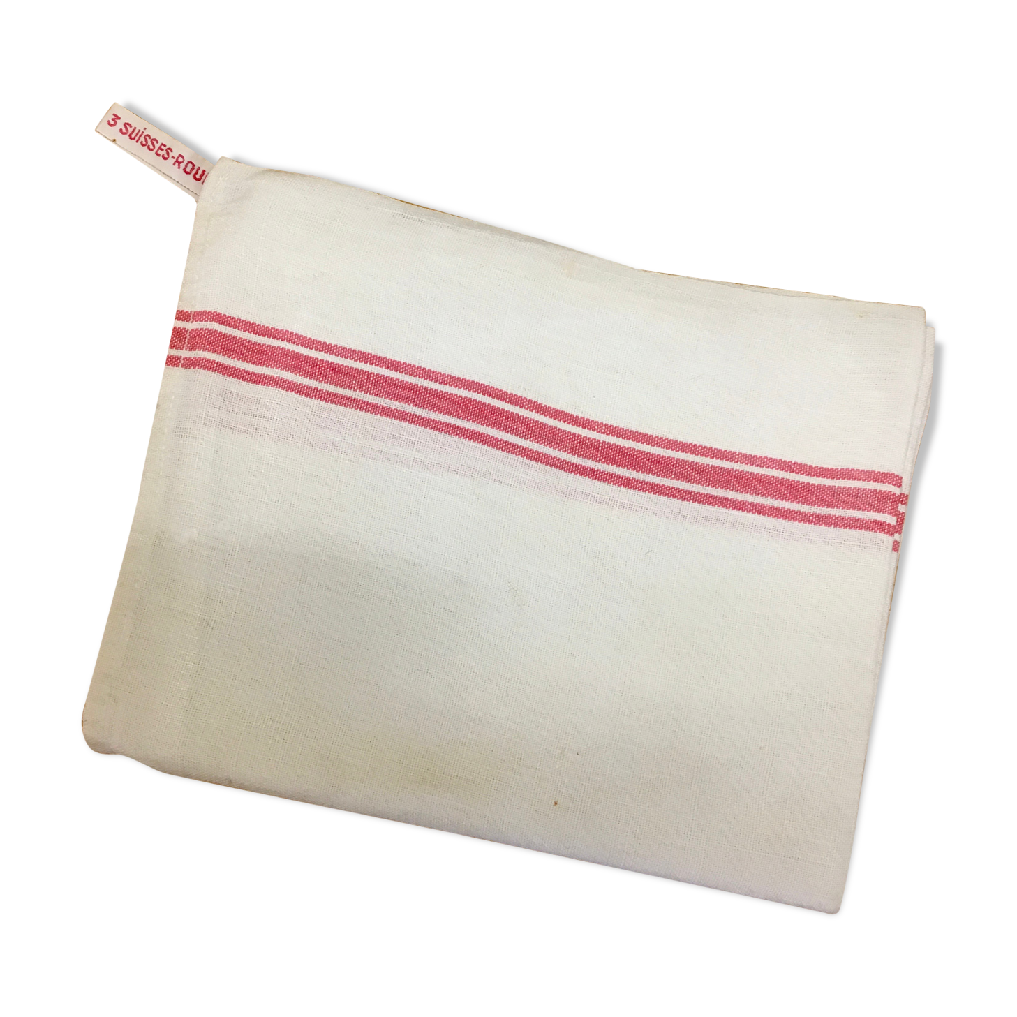 Old striped cotton towel