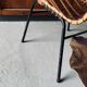 Rattan armchair and black metal base 1960