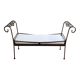 Wrought iron bench