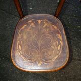 2 Fischel chairs circa 1910 sitting art nouveau bistro