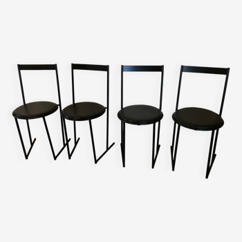 Set de 4 chaises Italie 1980 par Emilio Nanni pour Fly-line